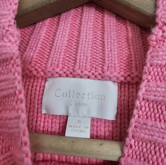 J. Crew Collection Chunky Pink Knit Sweater - Picture 3 of 4